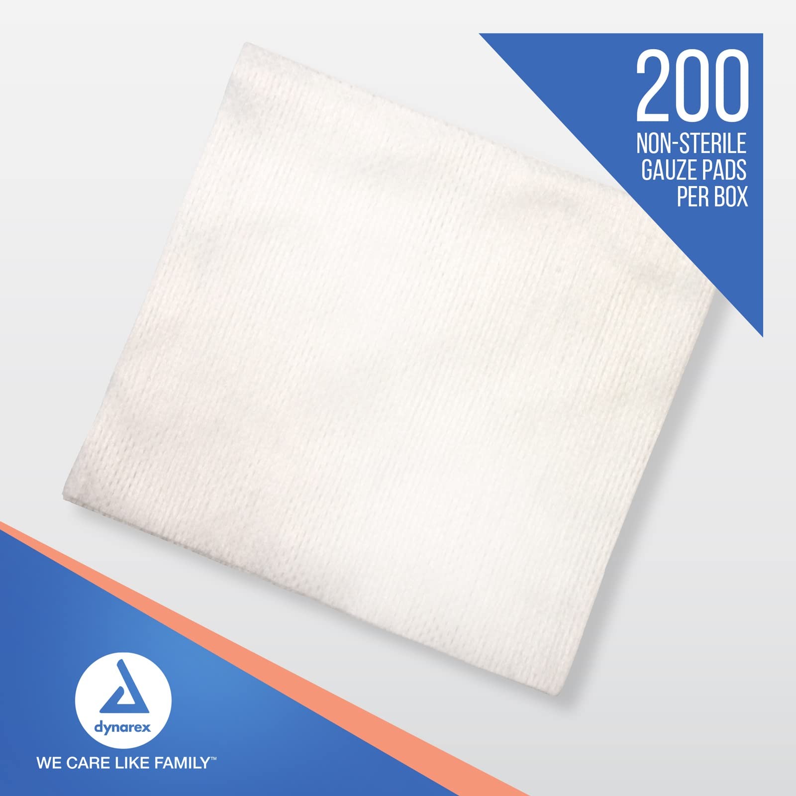 Dynarex Non-Woven Sponges, Non-Sterile, Gauze for Cleansing, 10 Pack