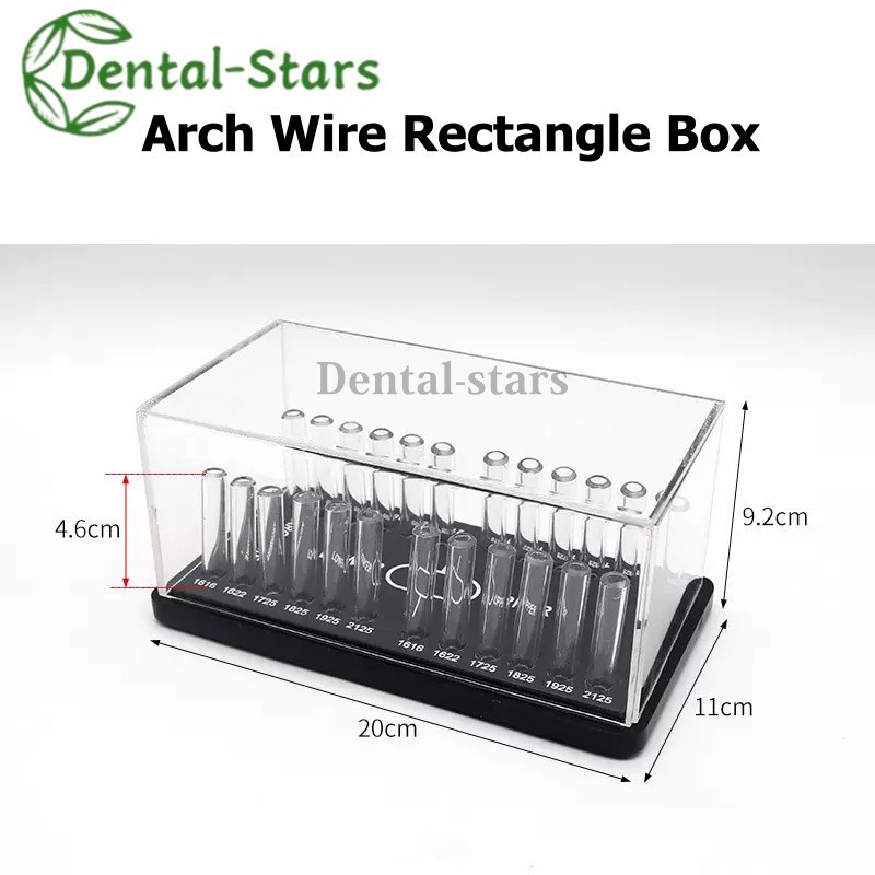 1x Dental Orthodontic Arch Wire Holder Power Chian Acrylic Organizer Storage Box