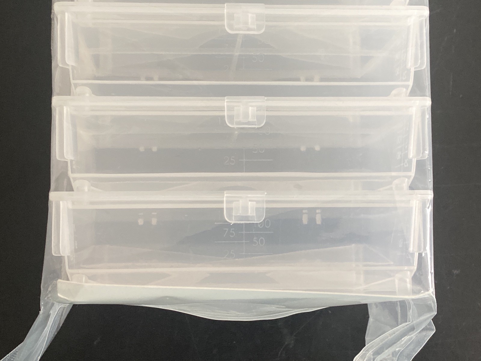 (20) RPI RESEARCH 175mL PP Graduated Reagent Reservoirs w/Lid Non-Sterile 140195