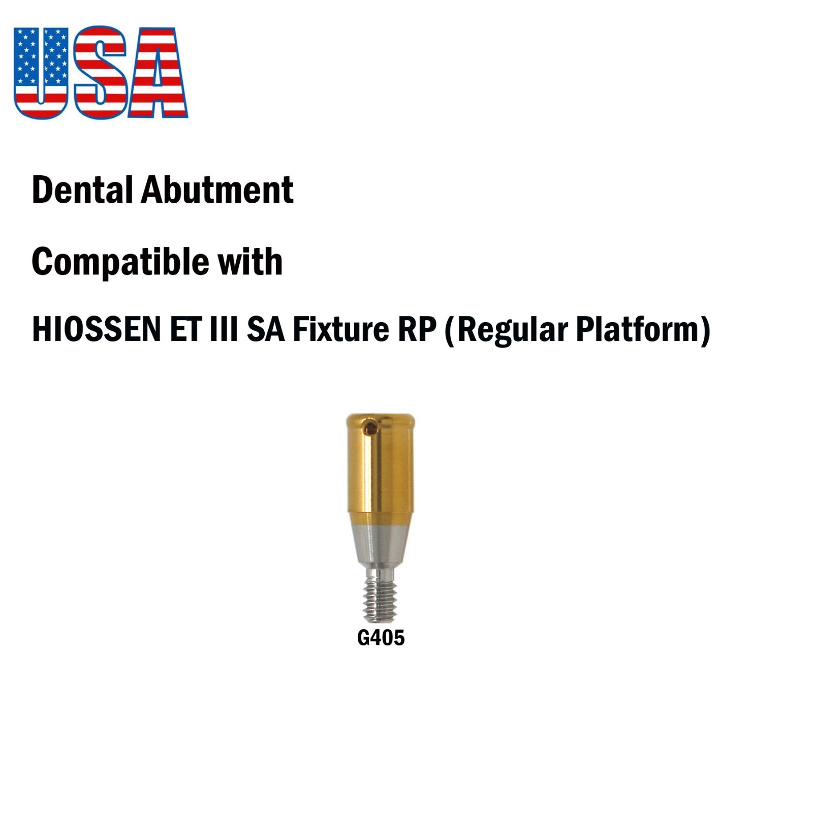 US Implant Locator Attachment Abutment For Hiossen ET Regular Platform 1.0-7.0mm