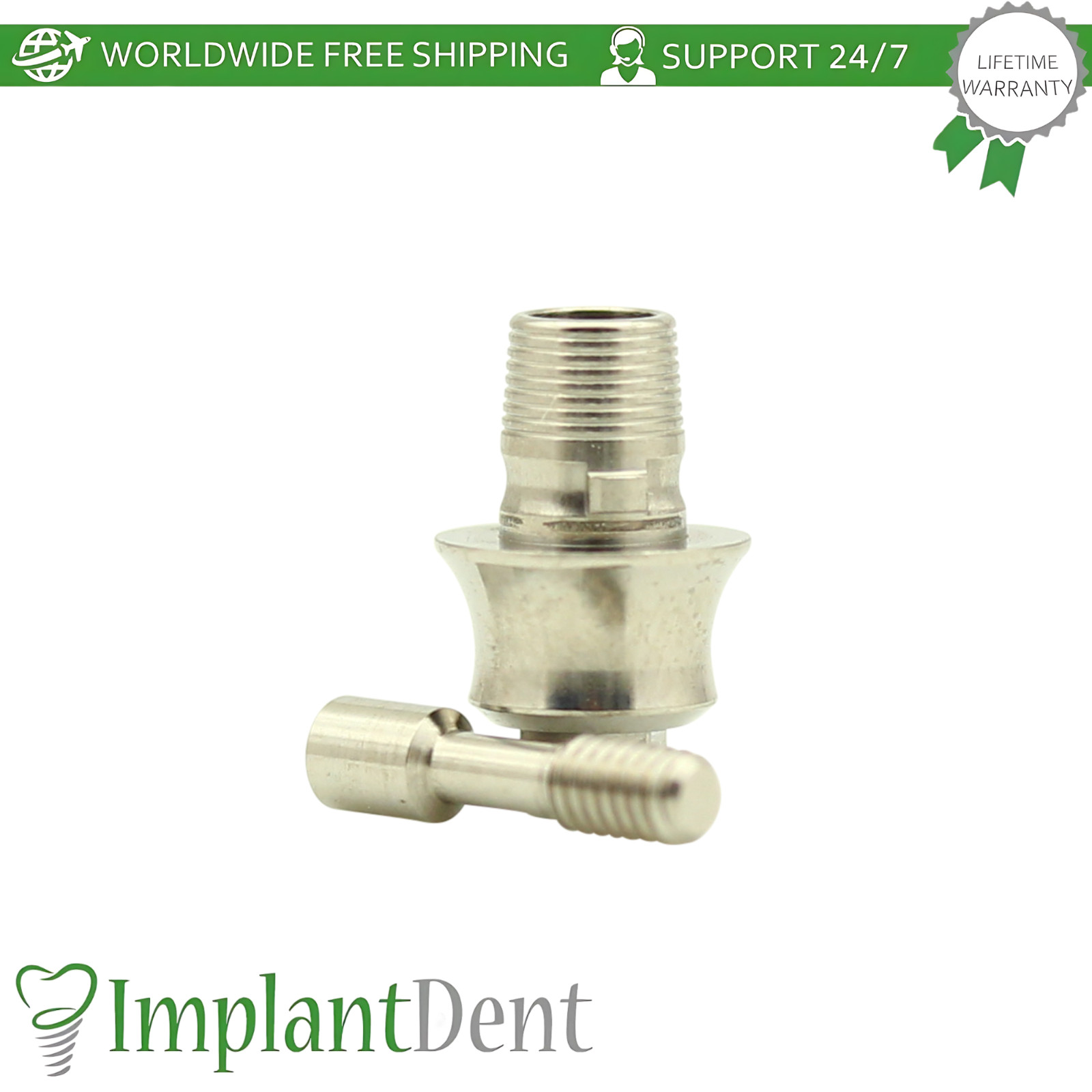 X10 Ø5.7mm Anti-Rotation Ti-Base WP MIS Compatible Int Hex 2.45mm Connection