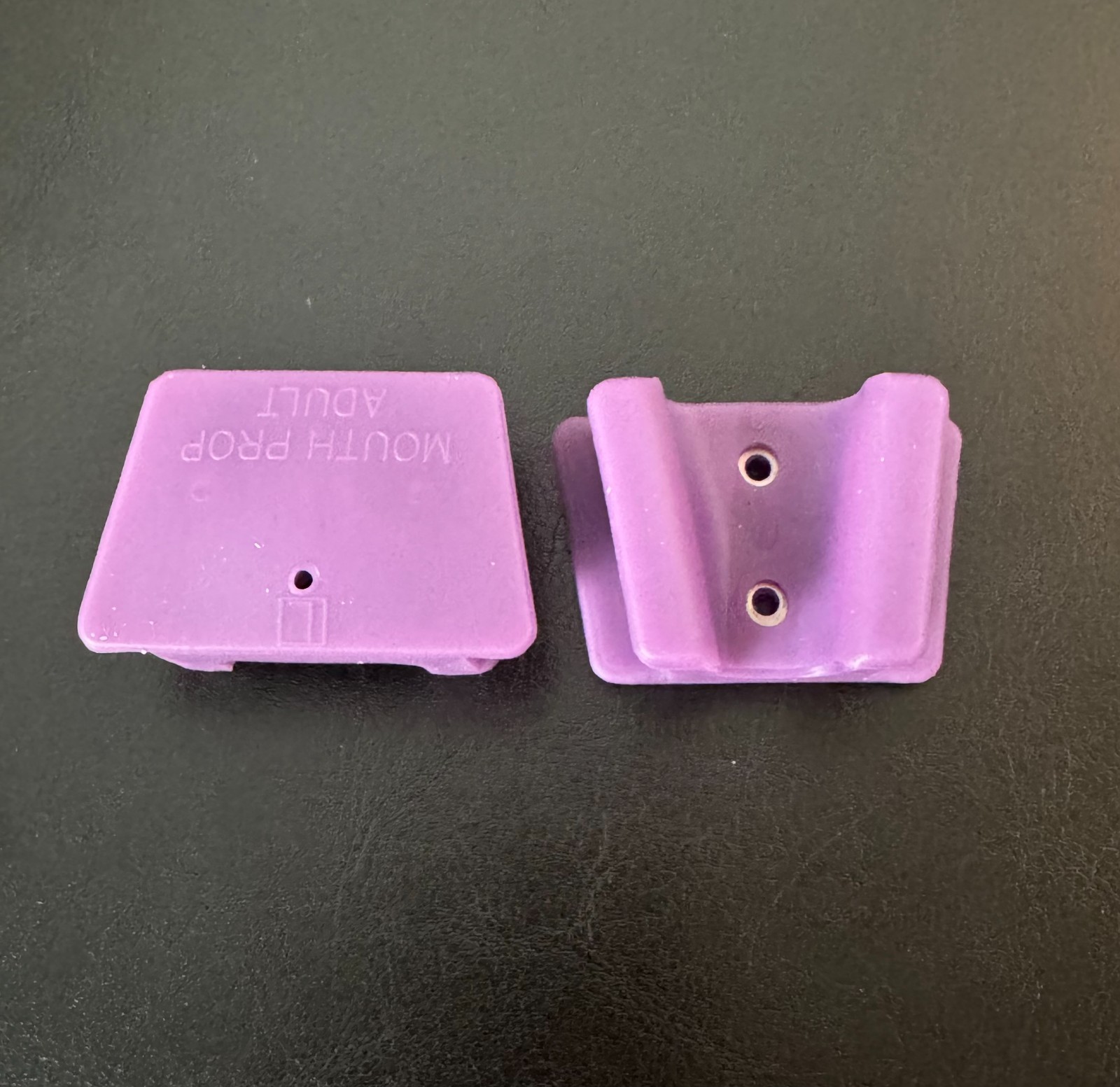 Silicone Mouth Props Bite Blocks (2) Adult Large Purple Dental Tattoo Piercing