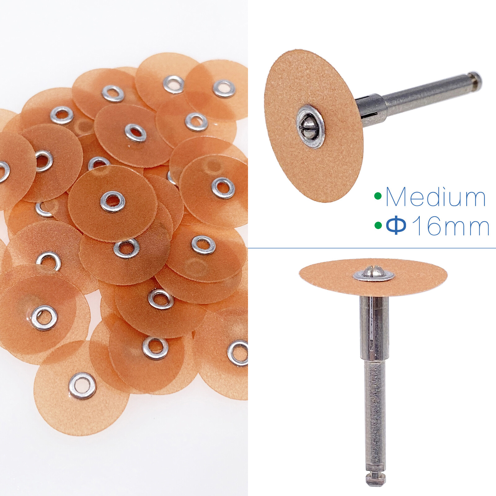 Dental Sof-Lex Soflex Contouring & Polishing All Sizes Pop-On Discs 0.63″ 16mm