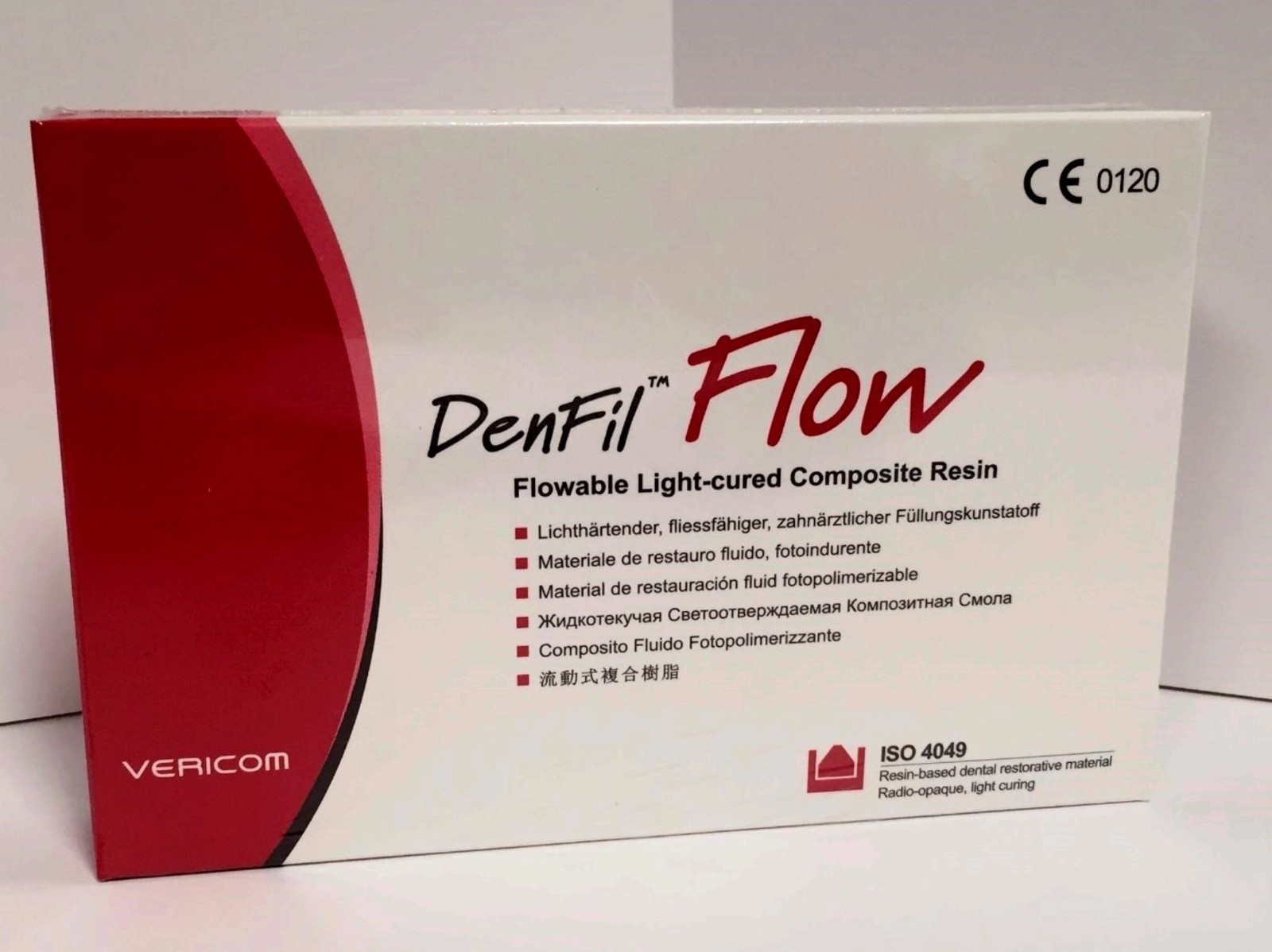 Vericom DenFil Flow Flowable Composite Shade A3, 4 x 2g Syr. + 20 Tip