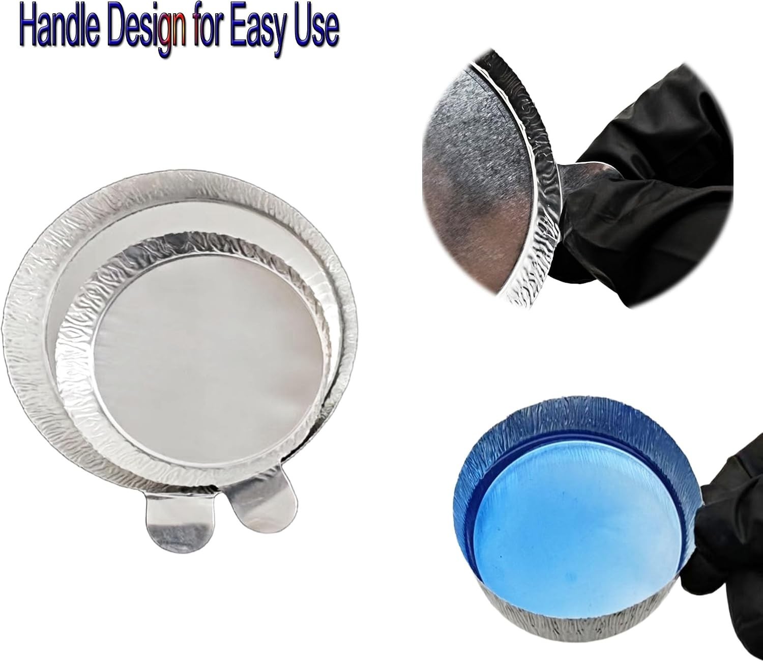 High-Quality Disposable Aluminum Weigh Dishes for Lab & Kitchen Tasks, 50-Count