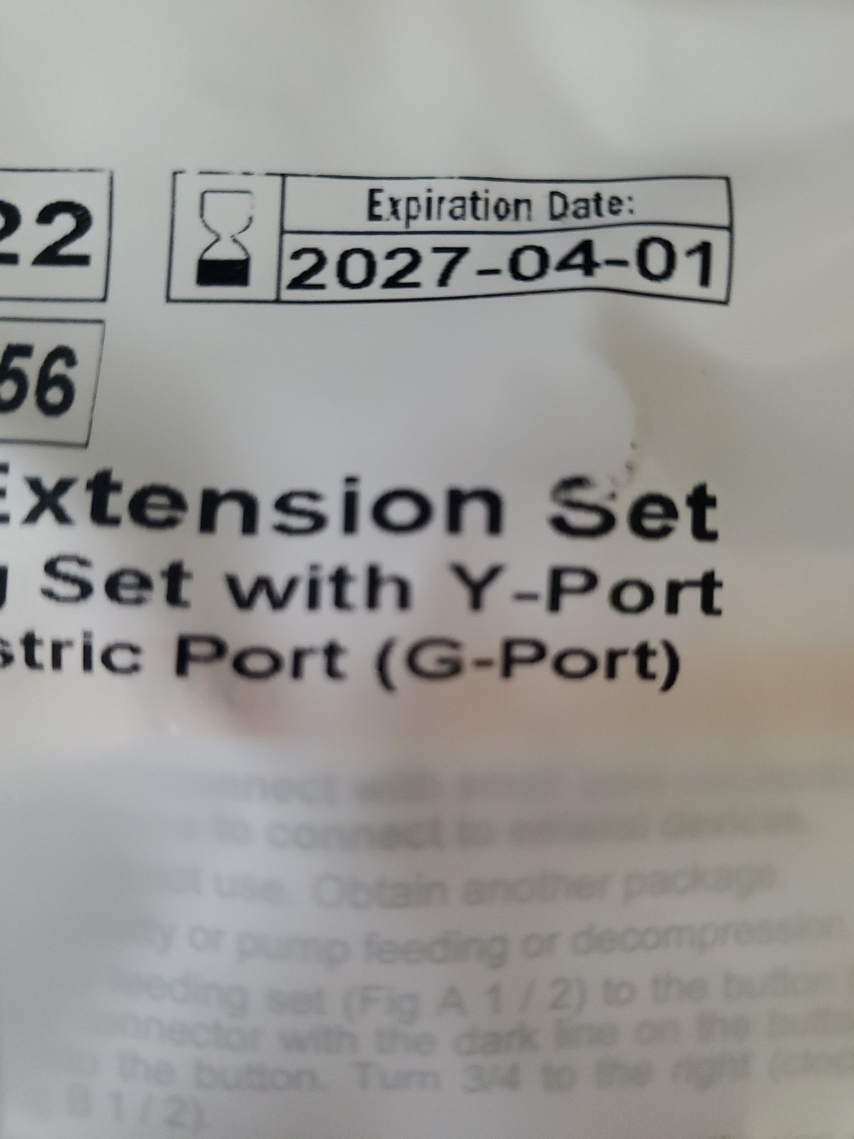 AMT Mini Enteral Extension Set Dual ENFit Y-Port 6-1222-ISOSAF LOT OF 23 #2
