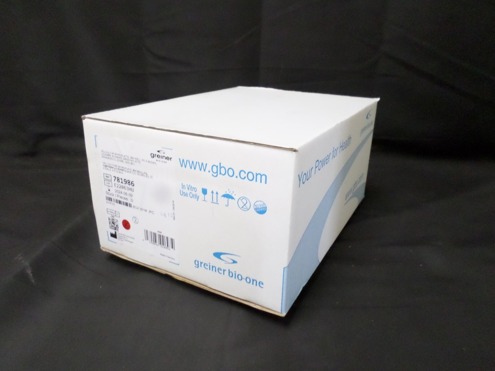 GREINER BIO-ONE 384-Well Cell Culture MicroPlate Advanced TC 781986 (32/Bx)