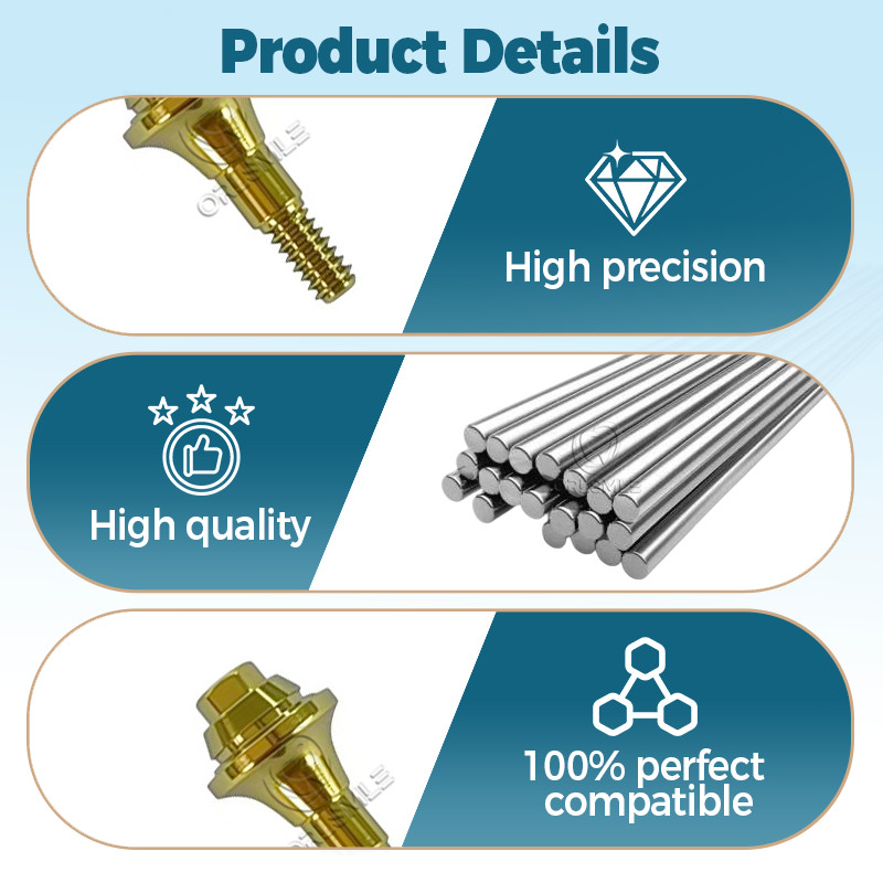 10 pcs Multi unit straight abutment fit to Megagen Blue diamond platform NC D4.8