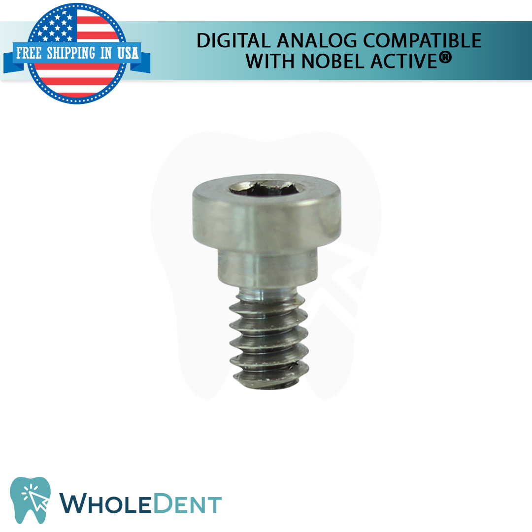 1x Dental Fixture Digital Analog Regular Platform RP Nobel Active® Compatible