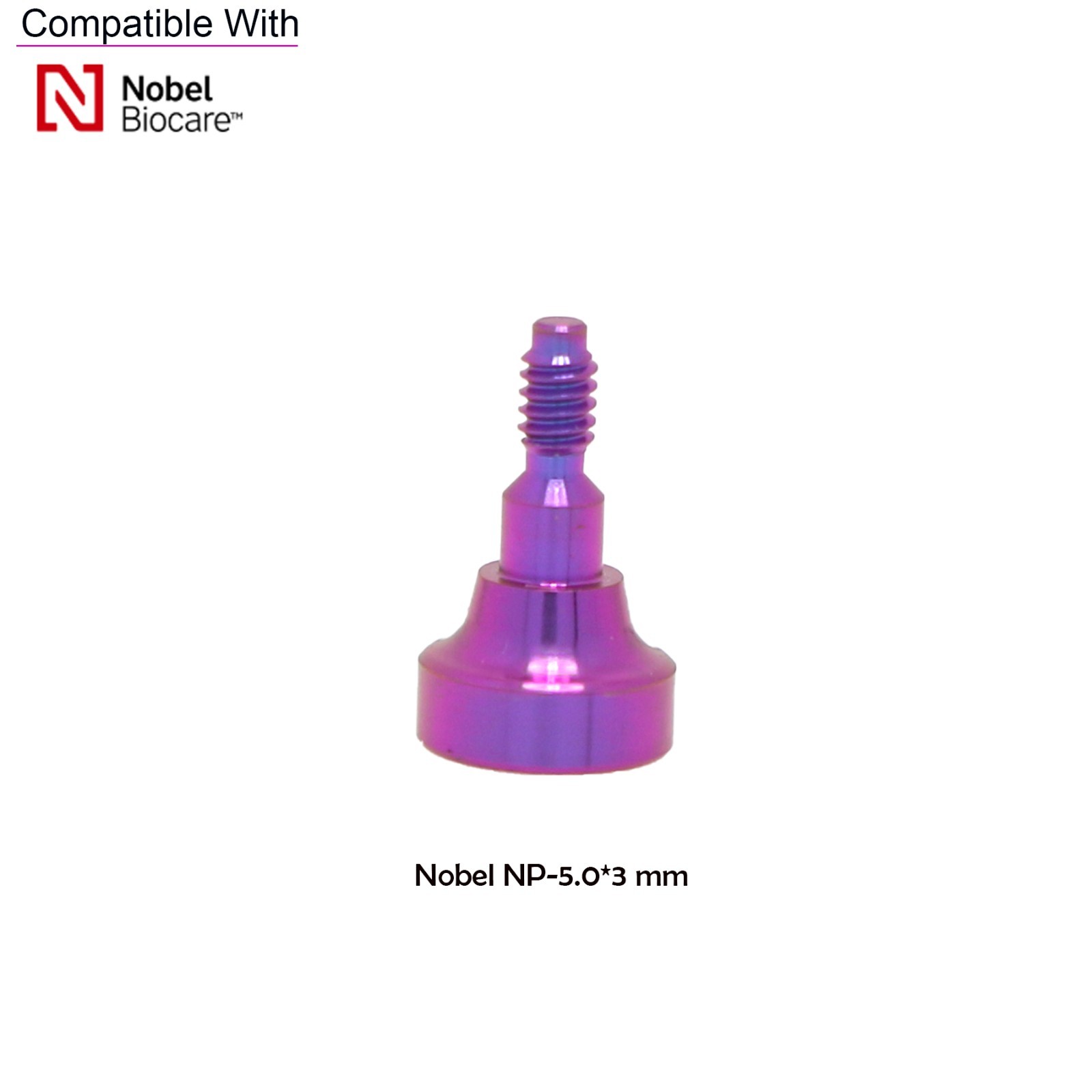 US NOB Dental Healing Cap Abutment NP ∅3.6 ∅5.0 3/5/7mm Fit Nobel Biocare Active