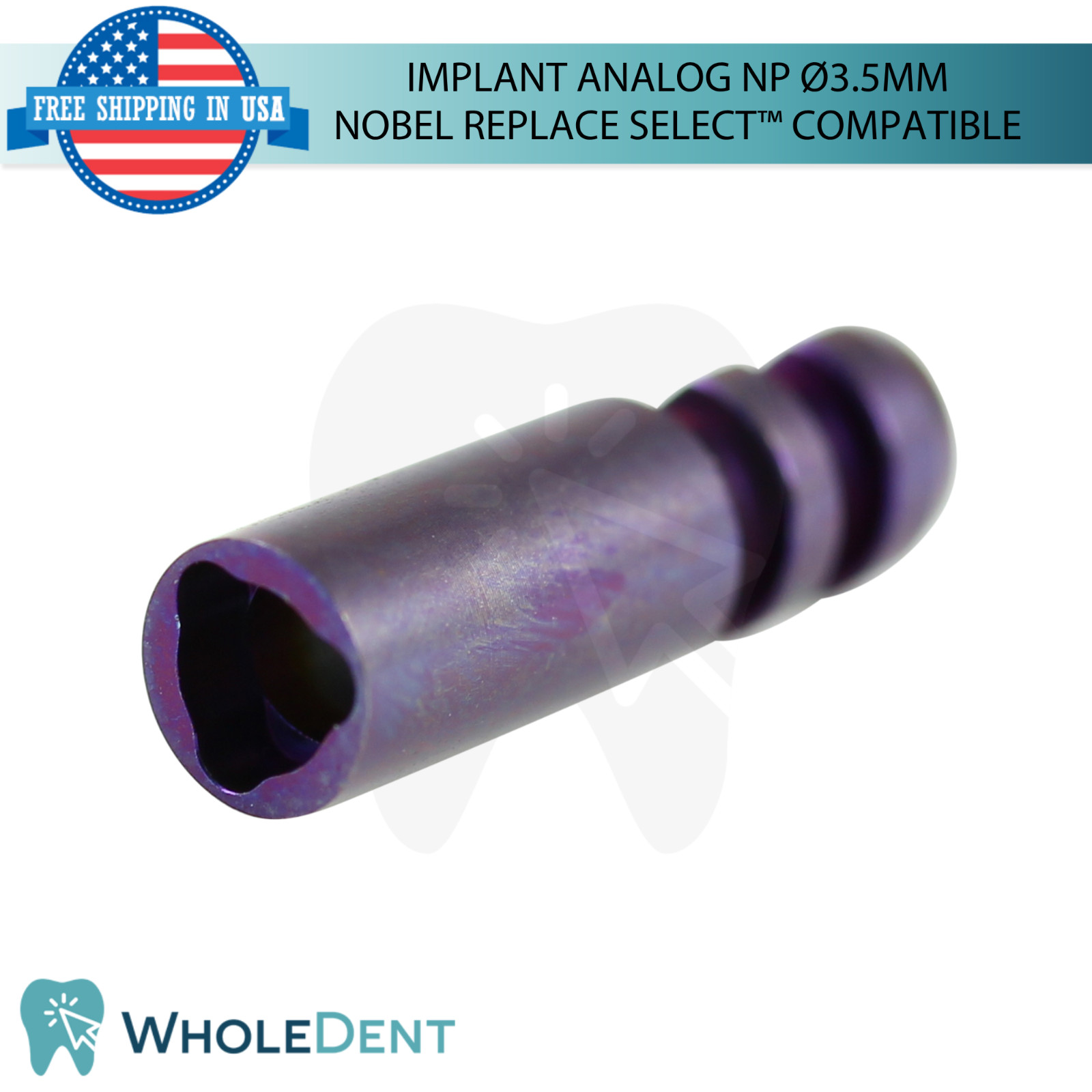 1x Dental Fixture Analog Ø3.5mm Narrow NP N0bel Replace Select™ Compatible