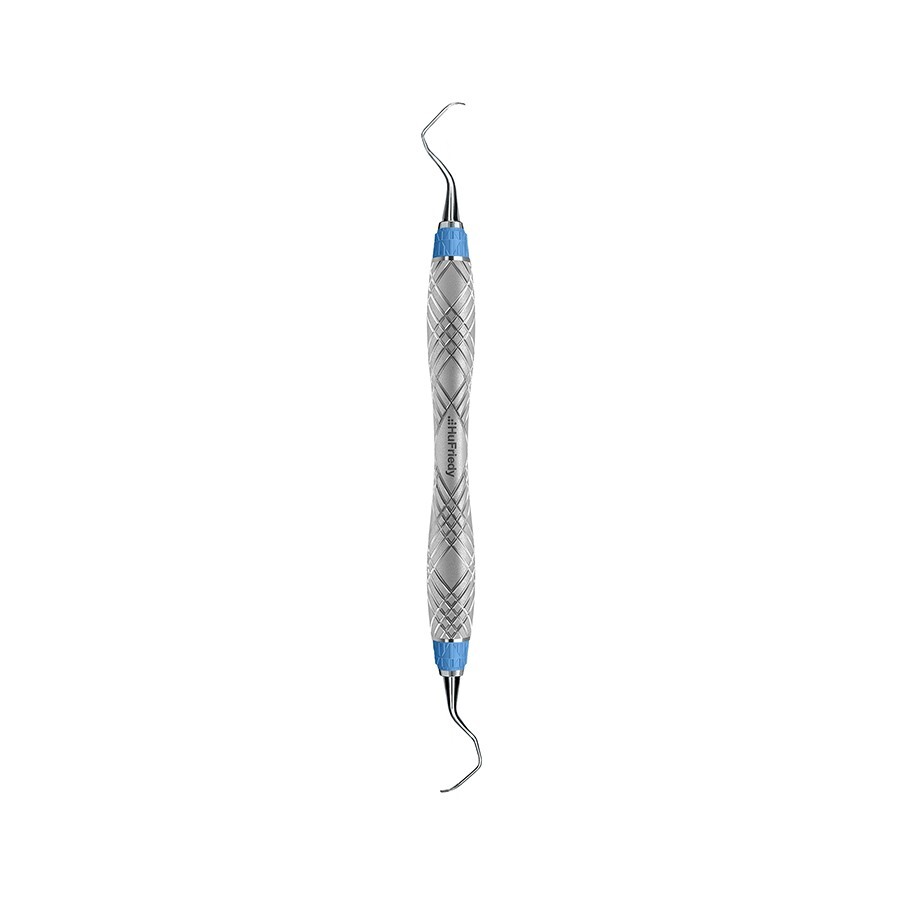 HU-FRIEDY #17/18R CURETTE RIGID, EE2,HARMONY, BLUE ERGONOMIC HANDLE (x3)