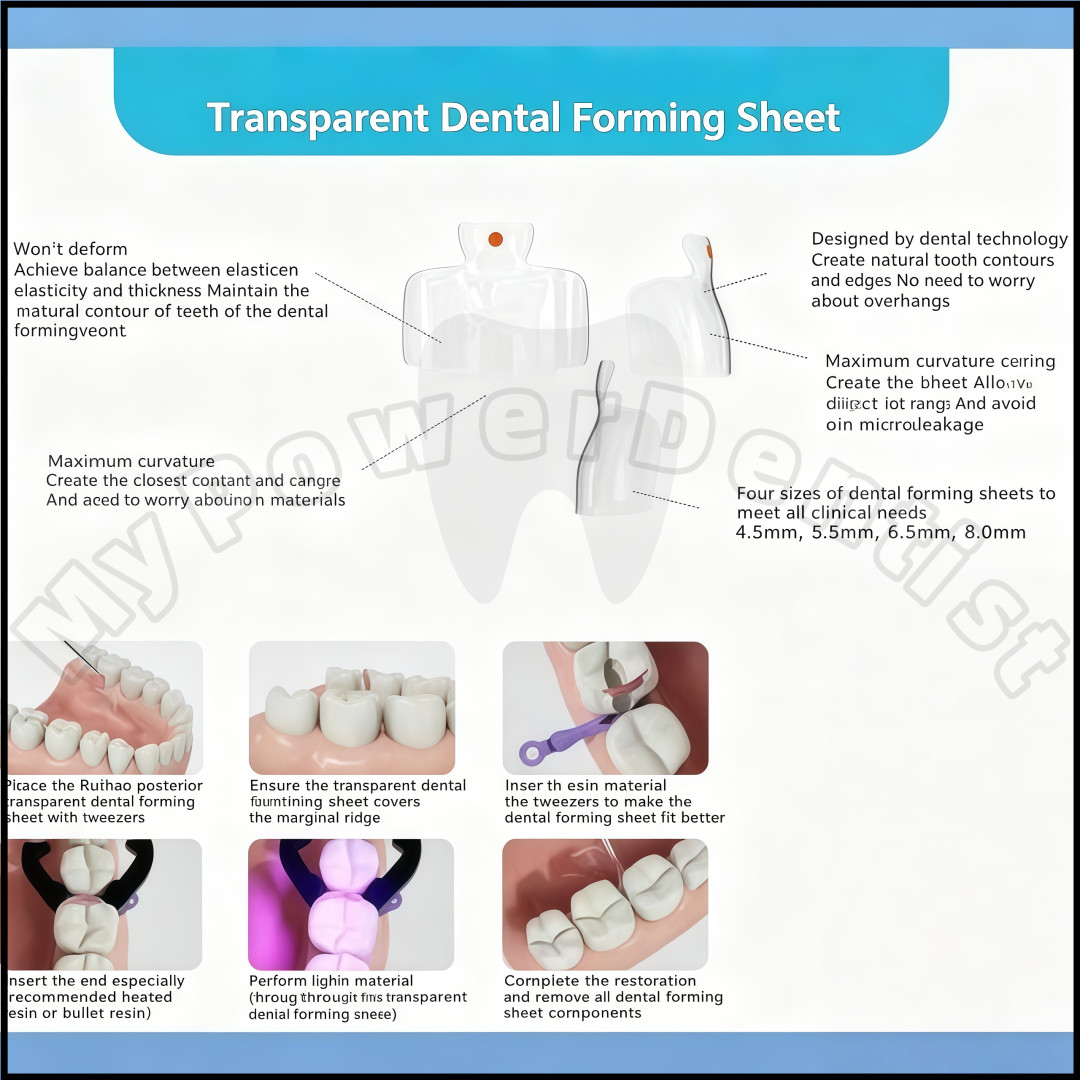 Dental Clear Matrix Diastema Matrices Wedge Similar with BioClear Matrice 150Pcs