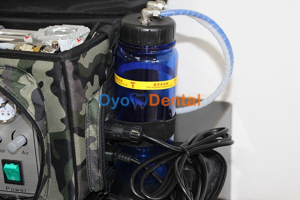 Upgraded BEST Portable Dental Unit Mobile Dental Backpack Bag+Handpiece Kit 2/4H