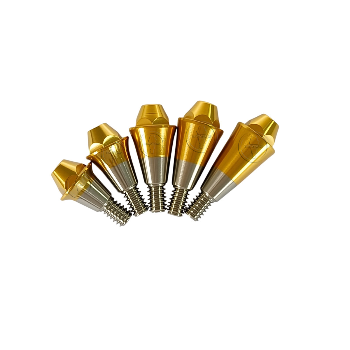 5 pcs Multi unit Straight abutment Mu Abutment fit to Osstem TS platform M/R