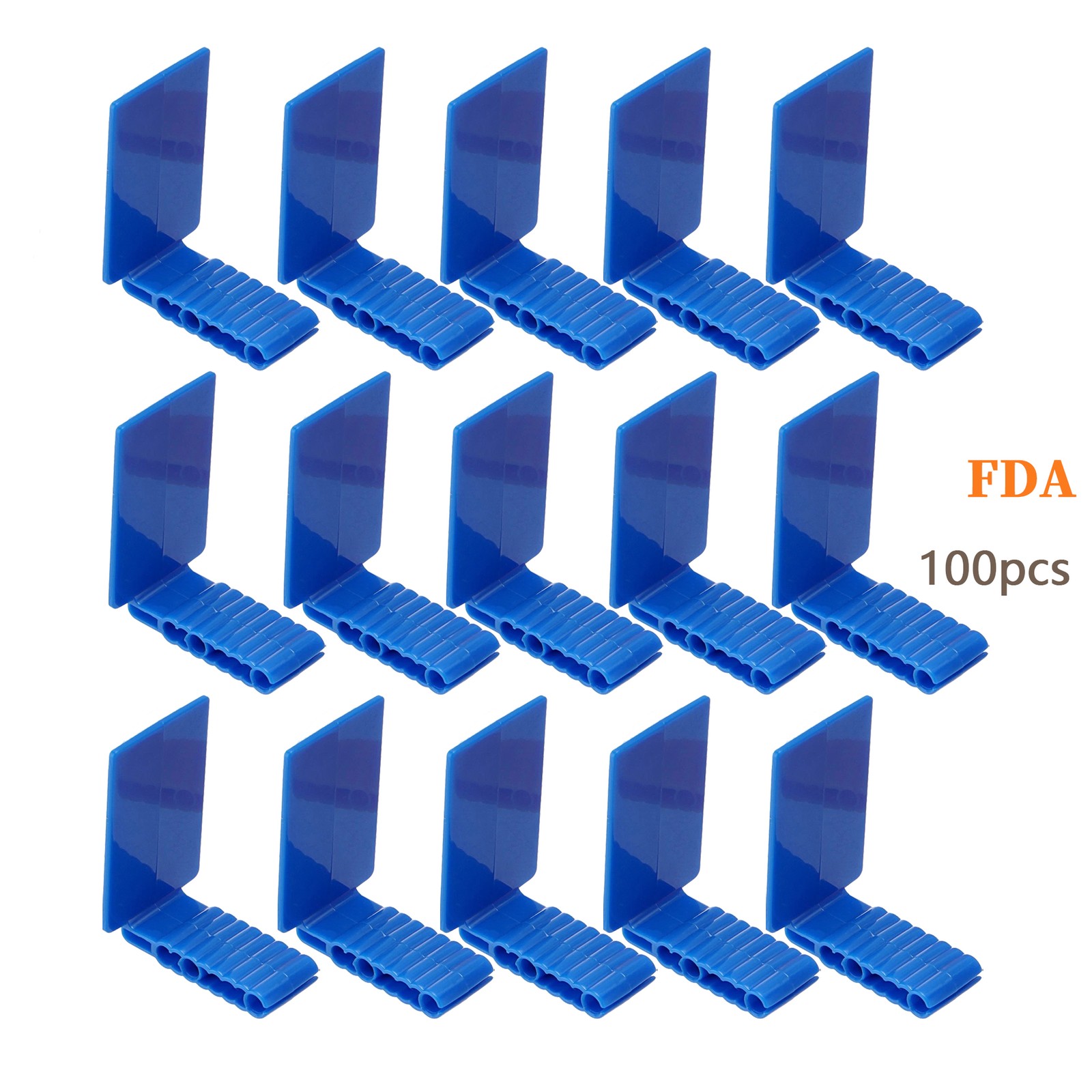 100 Dental Sensor Holder self-adhesive Digital X-ray Sensor Holder Anterior Blue