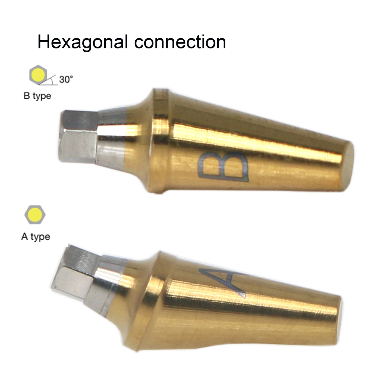 DIO UF II RP 17° Angled Anatomic Abutment Ø4.5/5.0mm Hex compatible 2.0/4.0mm GH