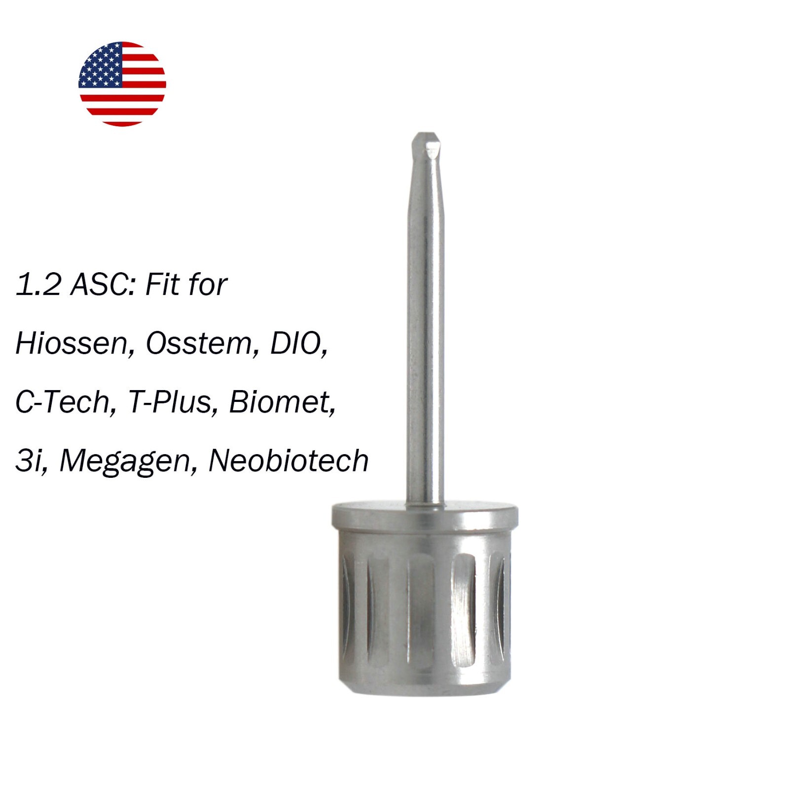 US Dental Angulated Screw Channel Screwdriver Fits Hiossen ITI Mis Nobel Astra