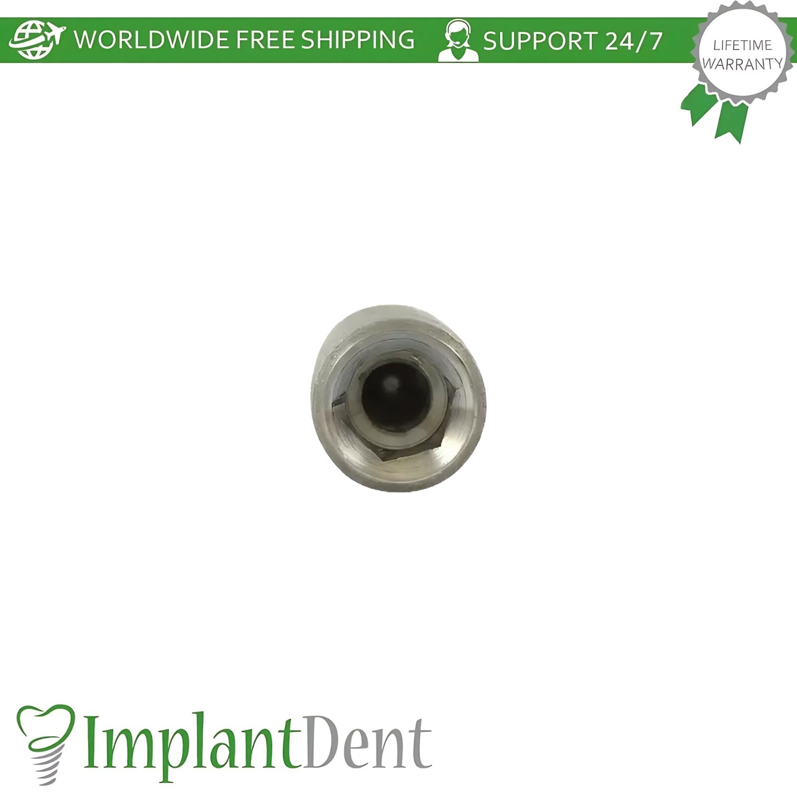 1x Dental Slim Spiral Fixture SLA Surface Titanium Int Hex Connection 2.0mm