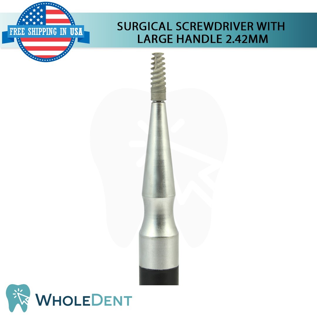Sur gical Long Handle Im plant Driver Ø2.42mm Hex Adapter Dental Tool Instrument