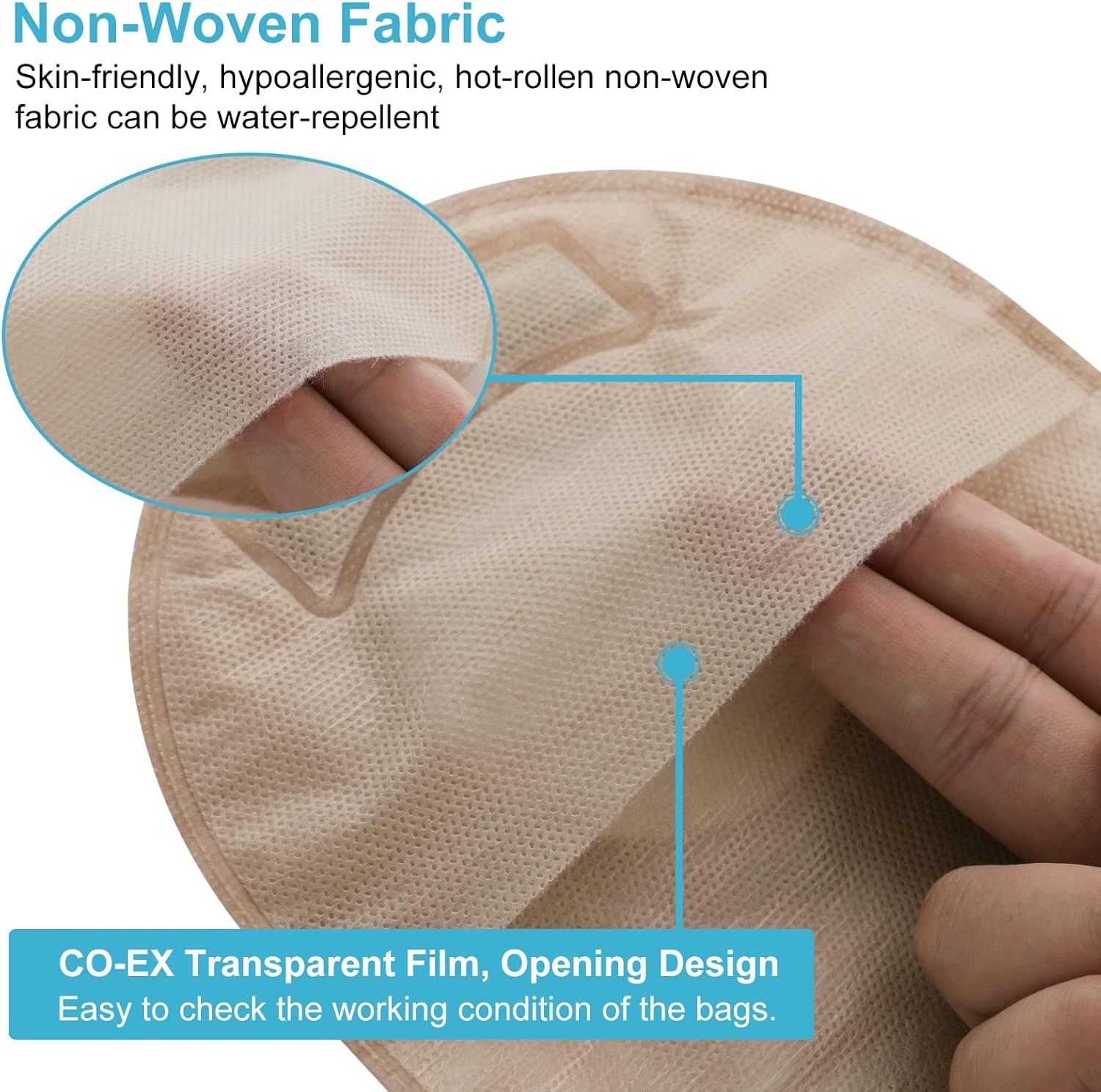 VLOOKUP 21 PCS Colostomy Bags,Ostomy 15+6pcs Two-piece Ostomy Bag
