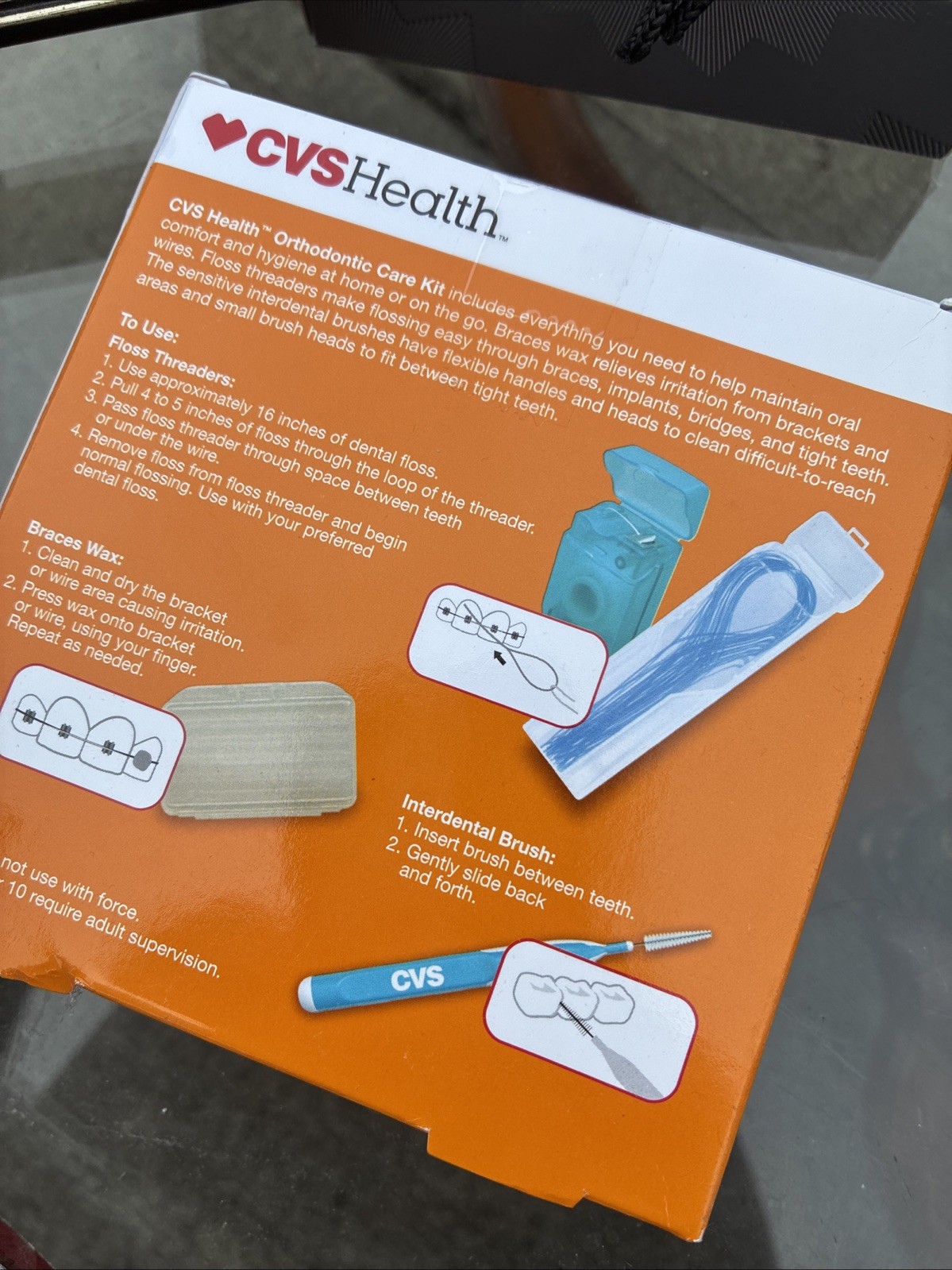 CVS ORTHODONTIC CARE KIT FOR BRACES, IMPLANTS, BRIDGES – NEW IN BOX