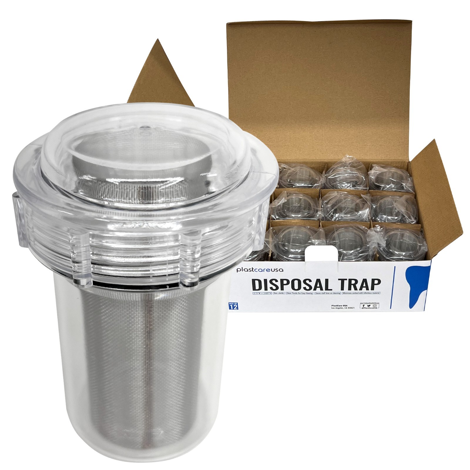 Dental Suction Evacuation Traps Debris Disposal Vacuum Filter Like Evac-U-Trap