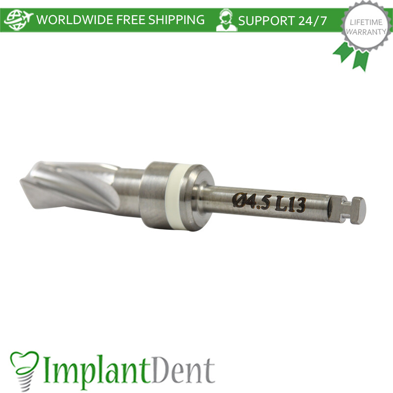 1x Dental Integral Stopper Drill 4.5mm Stainless Steel Dentistry Tool