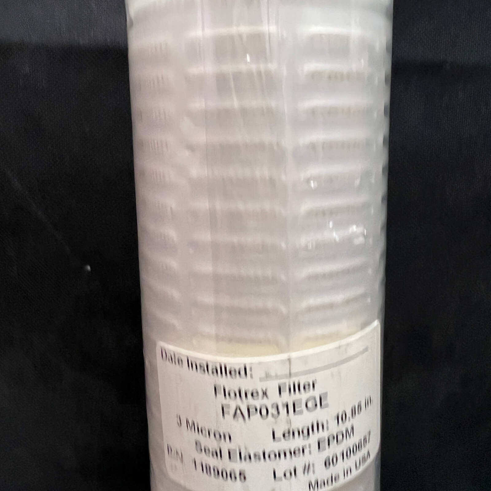 FLOTREX FAP031EGE POLYPROPYLENE FILTER 3 MICRON 10.85″ Part Number 1189065 NEW