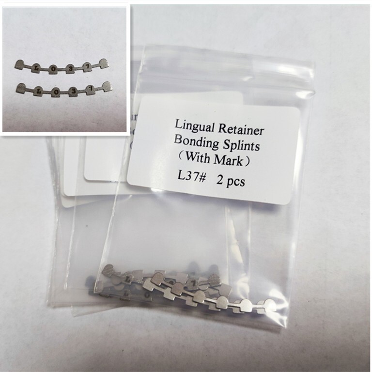 10 Packs 20Pcs Orthodontics L37 Lingual Retainer Mesh Base With Mark 2pcs/pack