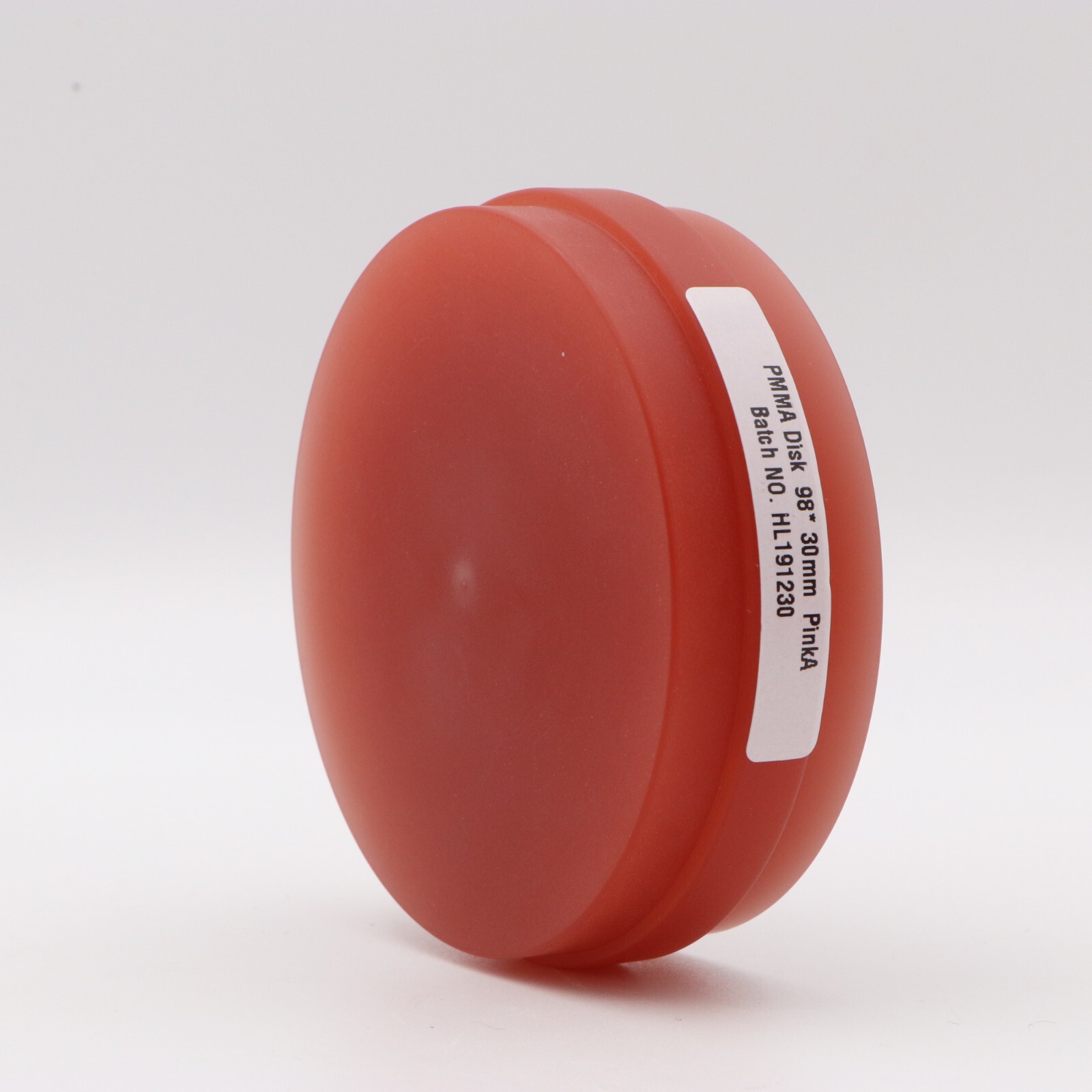 5pcs Dental Pink PMMA Disc with Bloodshot CAD/CAM Monochromatic PMMA Disc 98mm