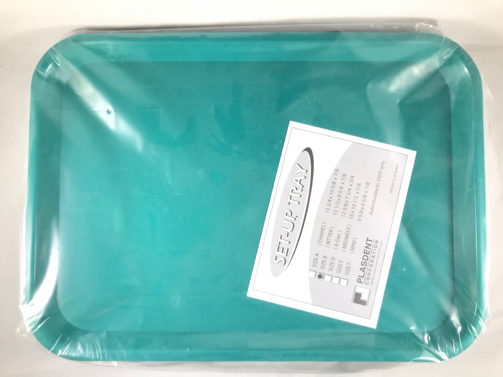 PLASDENT Dental Instrument Size B Flat Setup Trays –