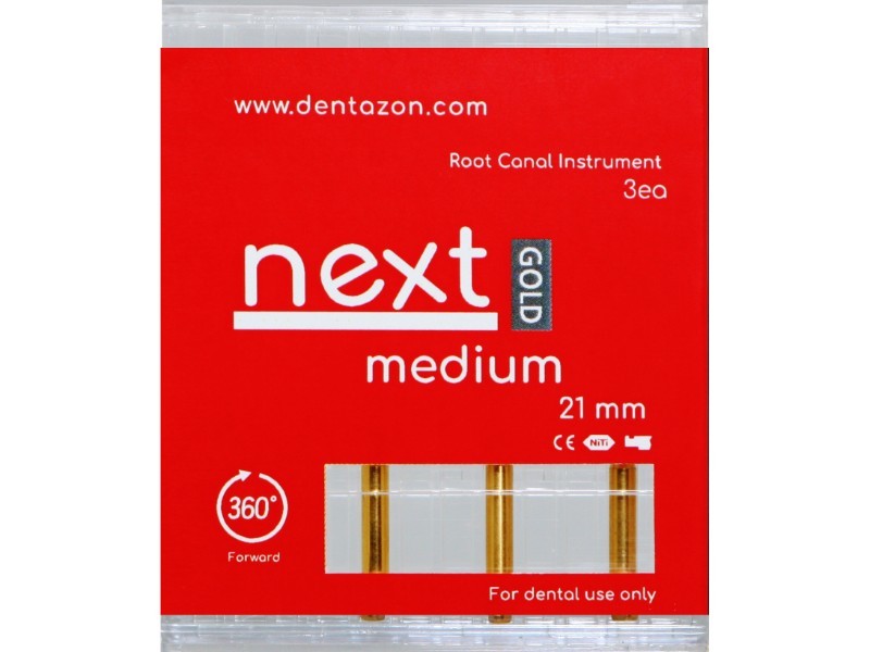 Endodontic Next Gold Root Canal File 1 box (3EA.) 21mm,25mm