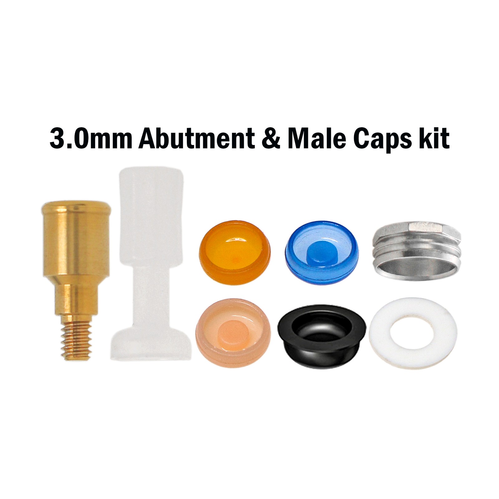 Implants Caps Locator Abutment Fits Zimmer Screw-Vent 3.5mm MIS ABT Internal Hex