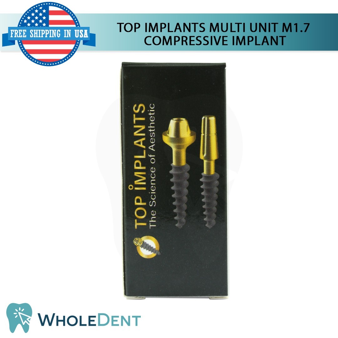 1x Dental Multi Unit M1.7 Compressive Monoblock Fixture Titanium Sterile SLA