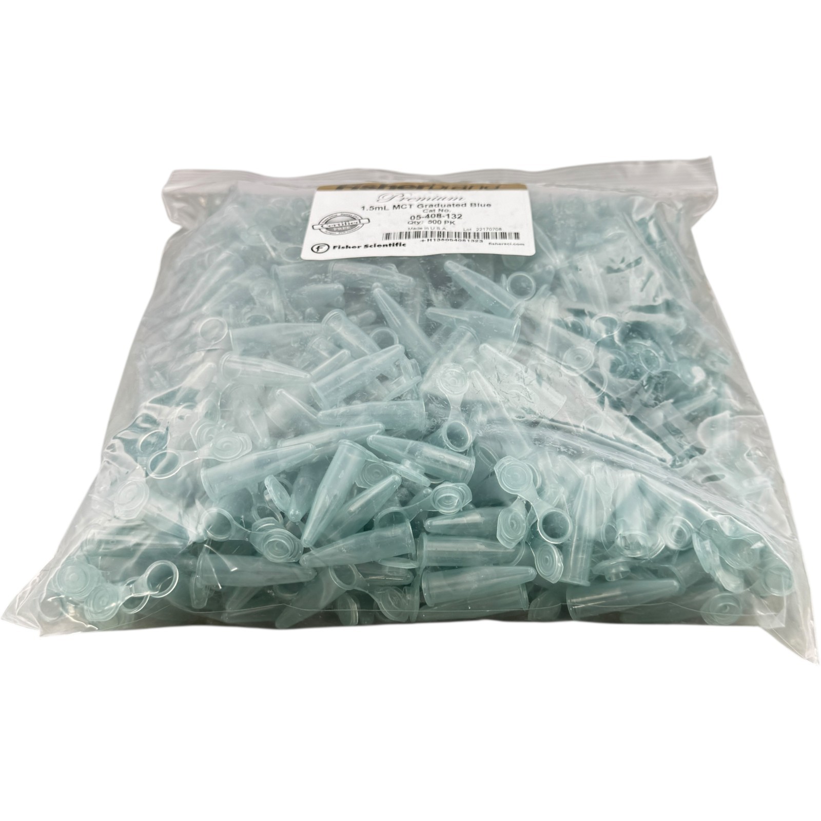 Fisherbrand Premium Cat No 05-408-132 MCT Graduated Blue 1.5mL 500PK