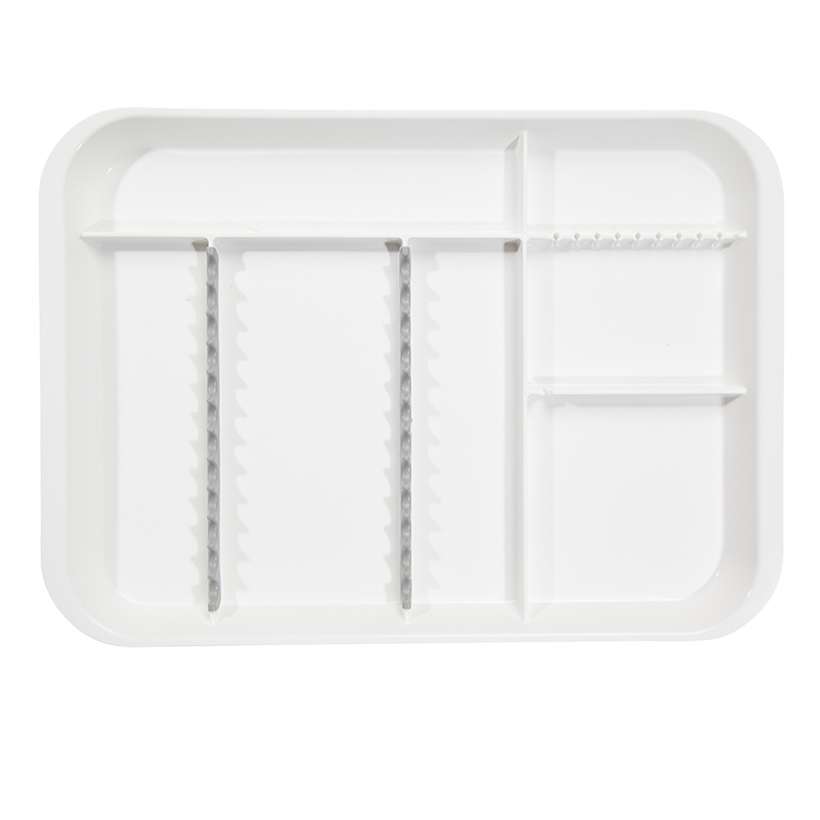 B-Lok Divided Tray, Size B (Ritter) – White, Plastic, 13-3/8″ x 9-5/8″