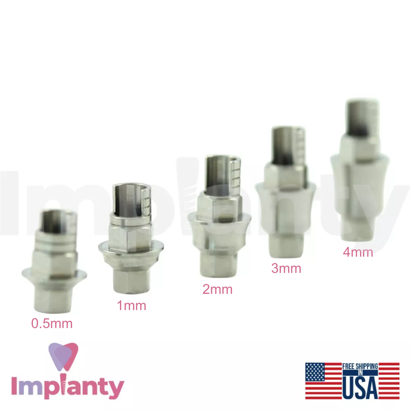 GDT Angulated Anti Rotational Titanium Base Int Hex 2.42mm Dental Lab CAD/CAM