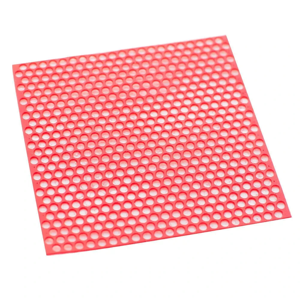 10 Sheets/Box Dental Lab Supplies Flexible Red Round Hole Casting Patterns Wax