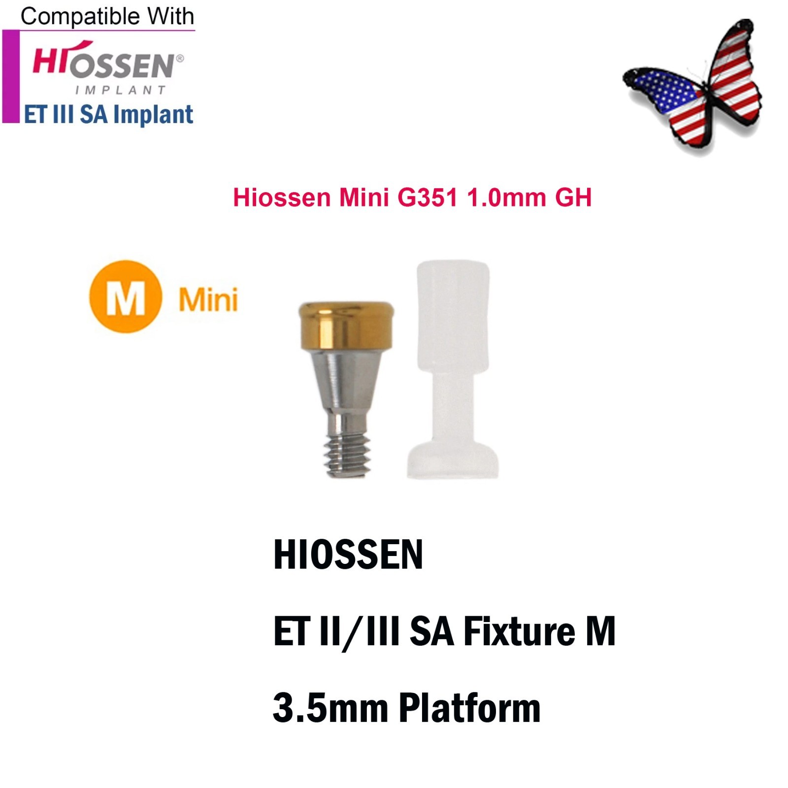 US Dental Fits Hiossen Zest Legacy Locator Abutment Internal Hex Mini & Regular