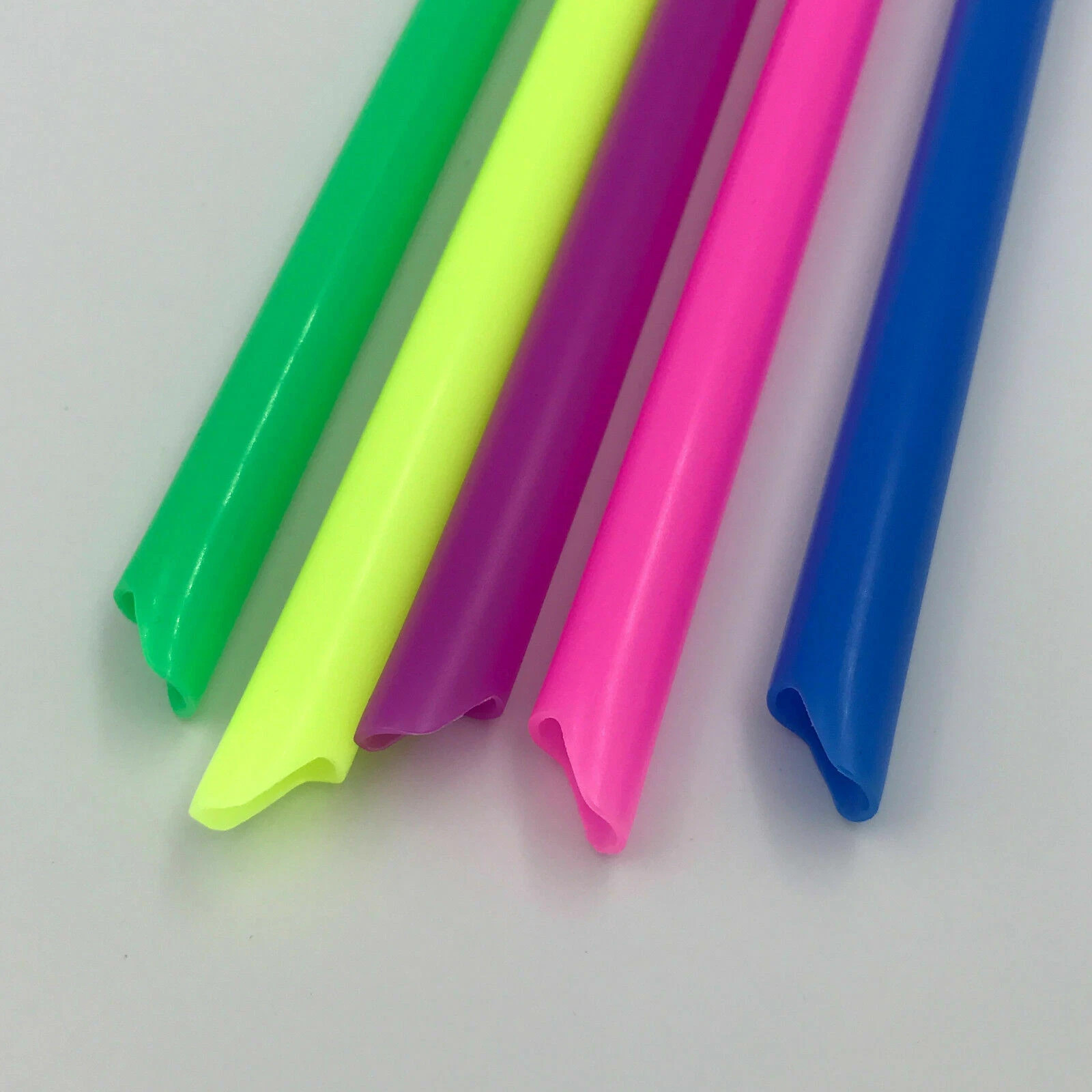 500 Pcs Dental Evacuation High Volume Suction Vented HVE Tips Rainbow 44mm*11mm