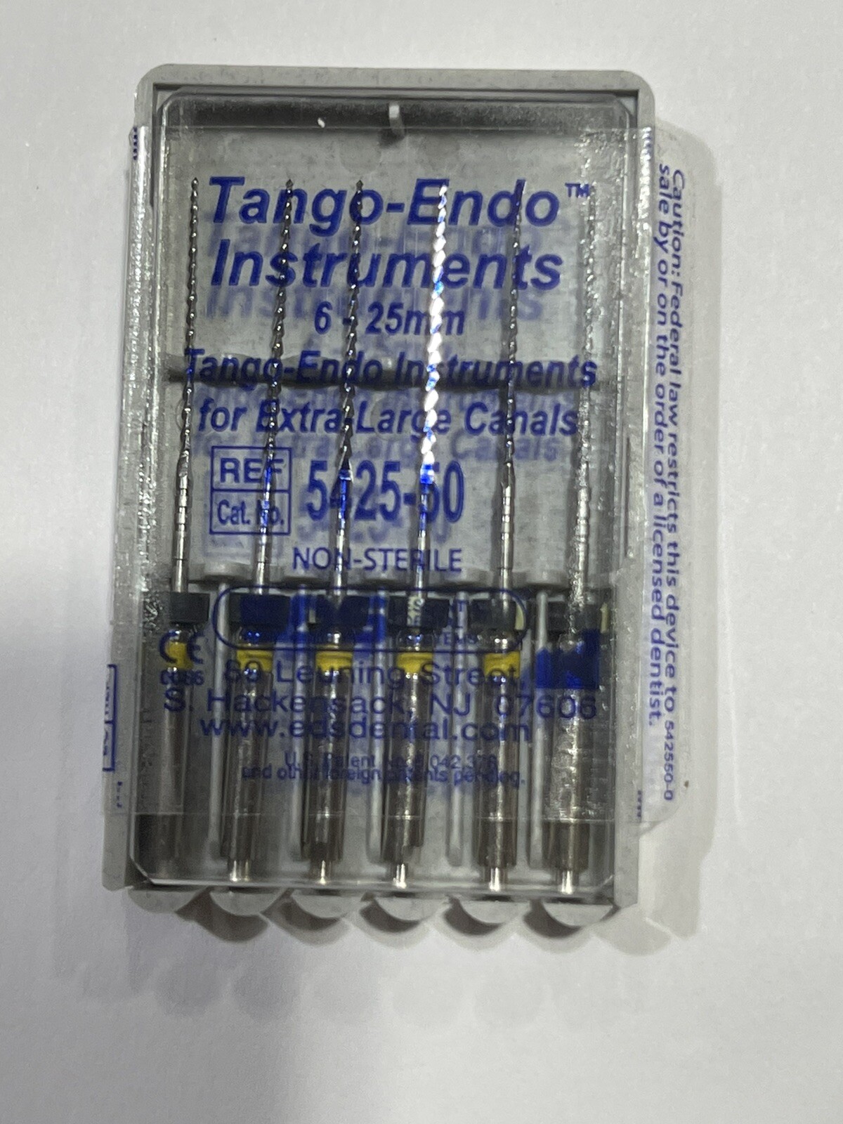 Tango -Endo Instrument Refill kit 5425-50 Xtra-Large Canals 25mm 6 Files EDS