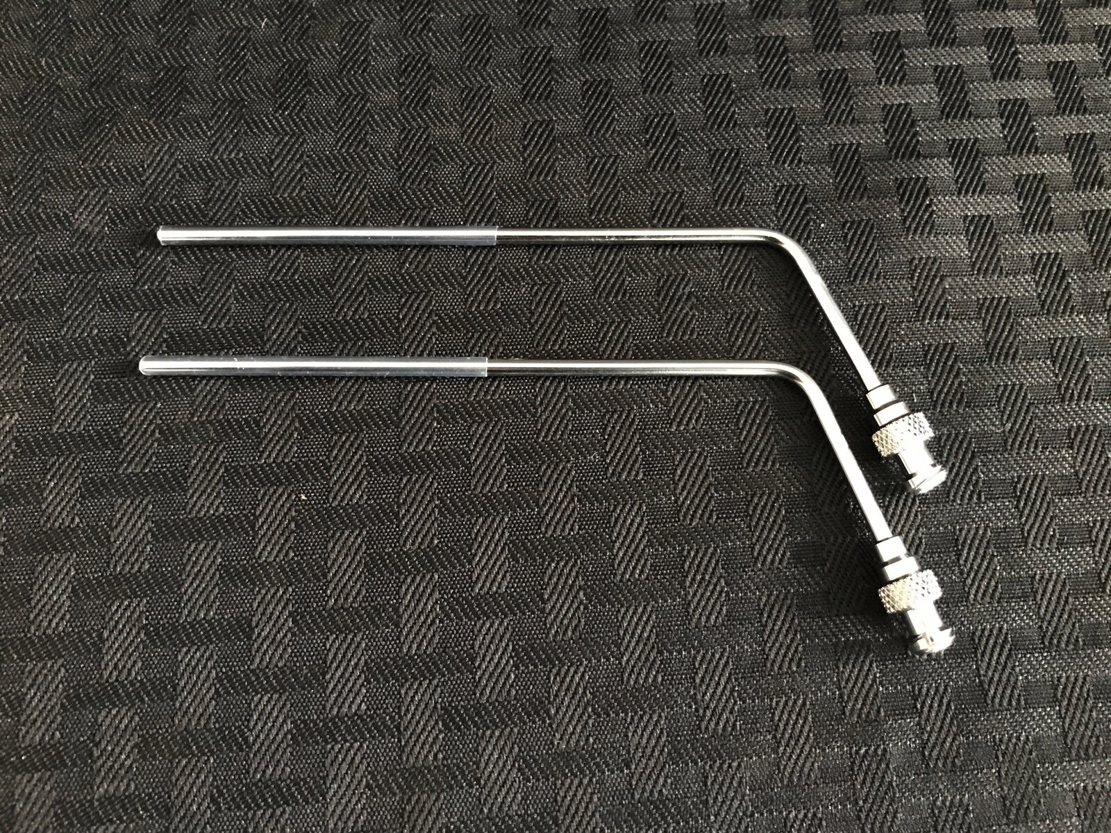 (2) DISSOLUTION Stainless Steel Bent Sampling Cannula w/ Luer Adapter 1/8” 120mm