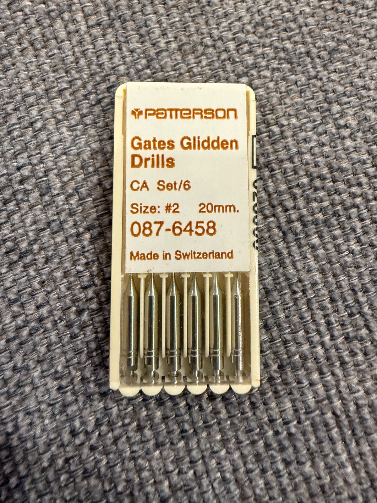 Patterson Dental Endo Stainless Steel Gates Glidden Drills size 2
