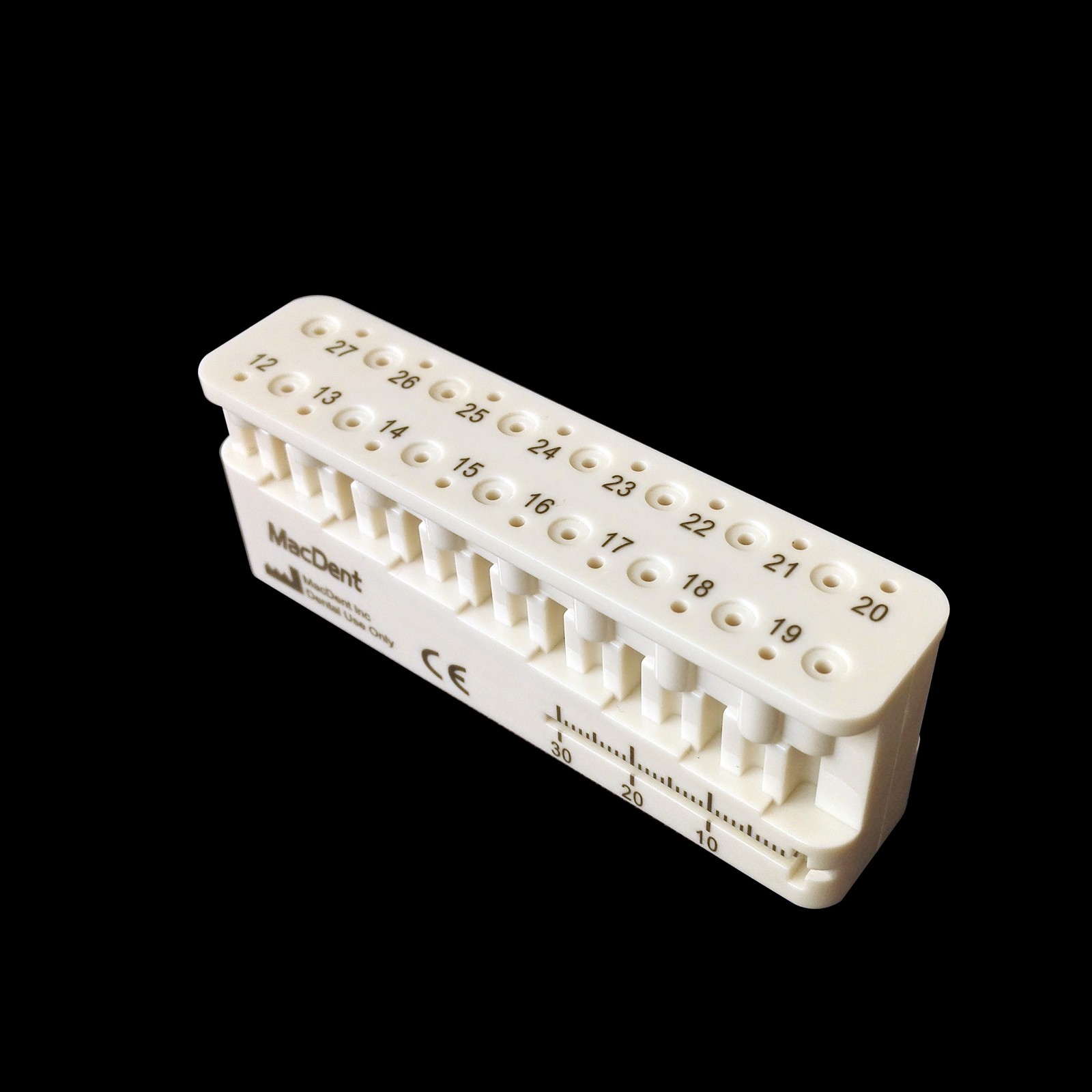 Dental Endo Measuring Block Endodontic File Holder Measuring Ruler Autoclavable