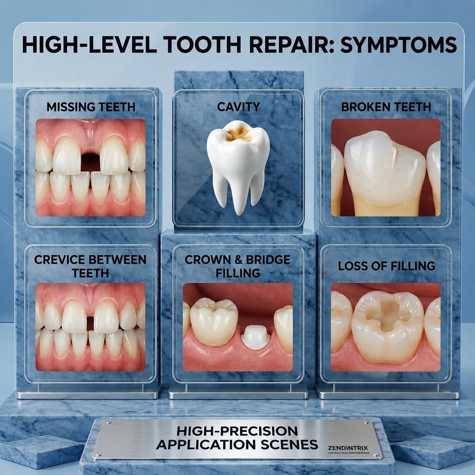 Tooth Repair Kit, Dental Cement, Zinc Oxide Eugenol, Temporary Filling, Missing