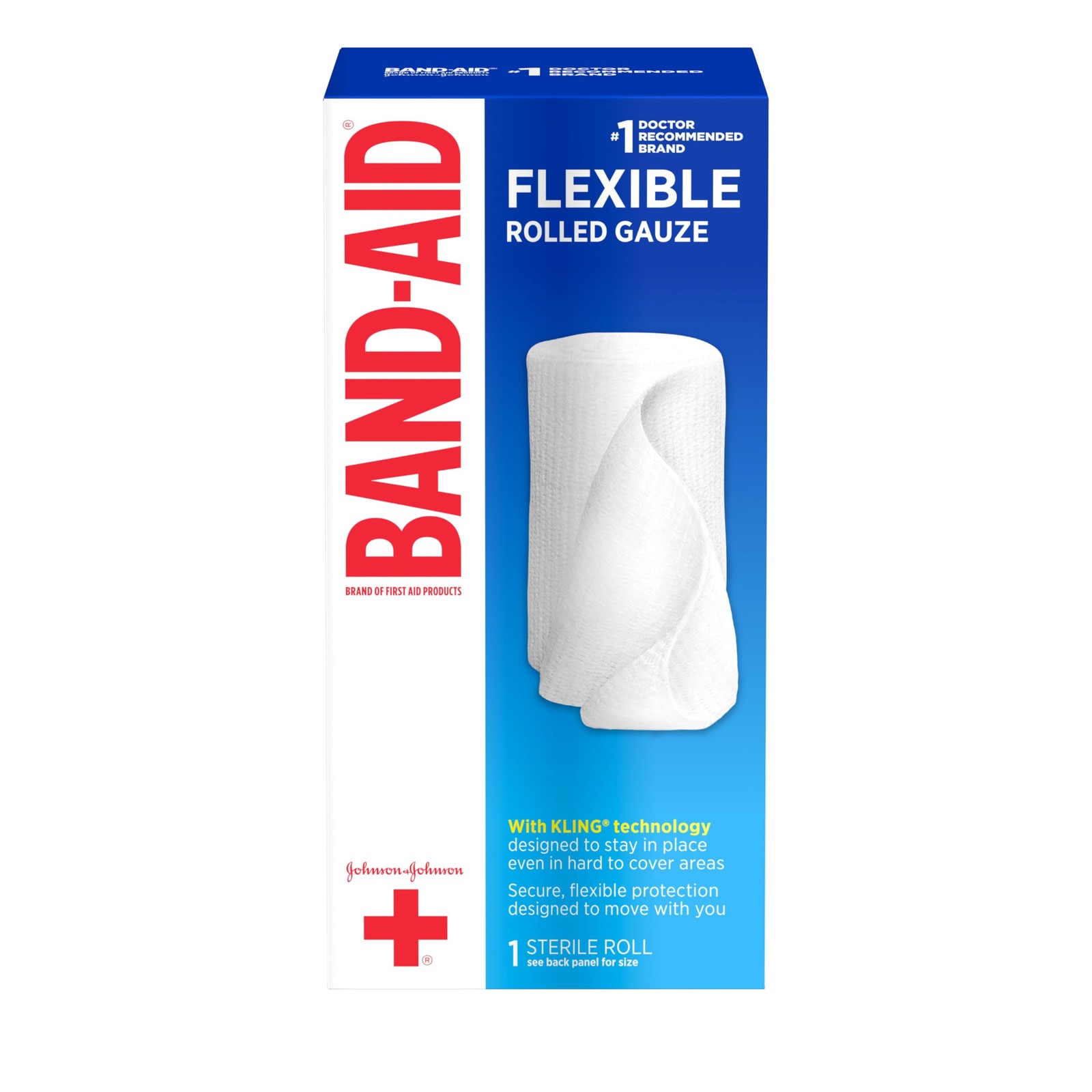 Band Aid Brand of First Products Flexible Rolled Gauze Dressing 3 Pack