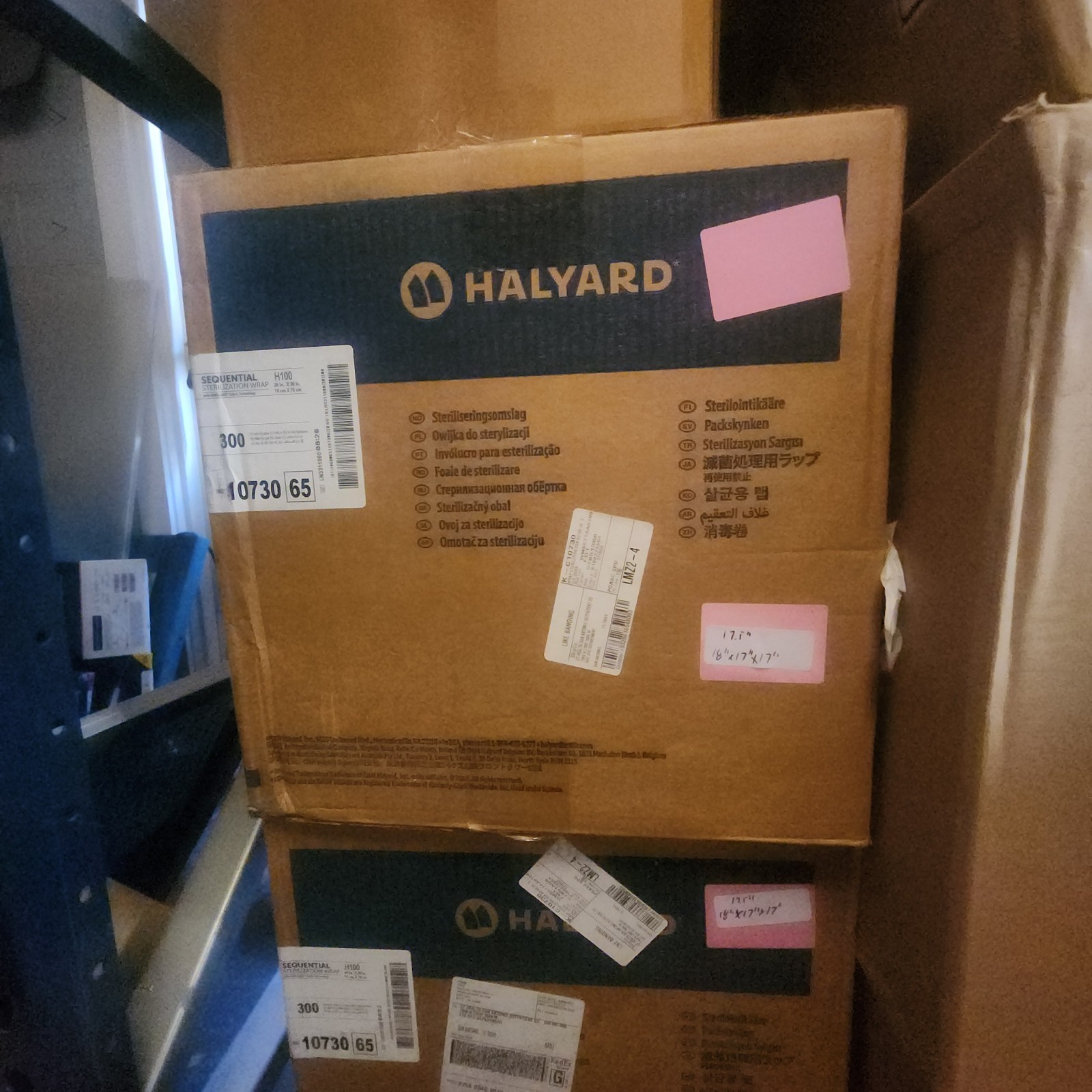 Halyard H100 Sequential Sterilization Wrap, 30 x 30 Inch 1 Pack 150 Sheets 10730