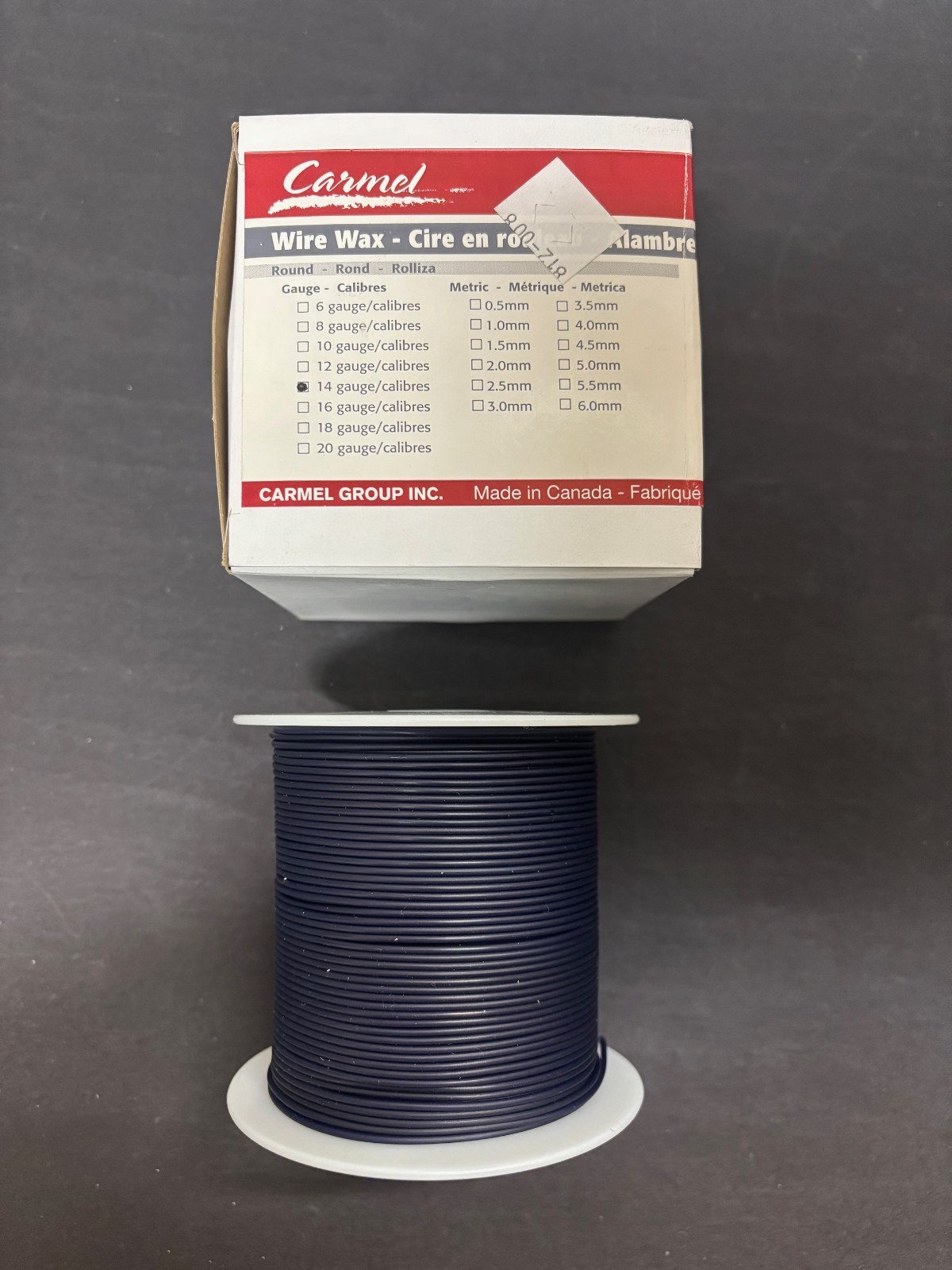 Round Wire(Spool)Wax #12,14,16,20 gauge 250g