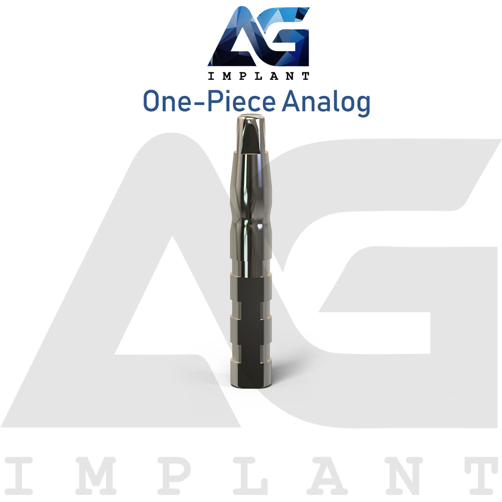 5x Dental Analog One Piece Fixture System Compatible 20mm Stainless Steel